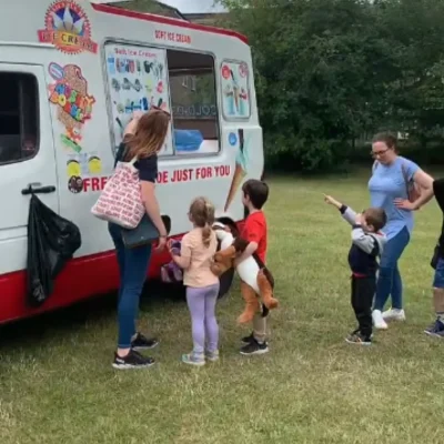 school ice cream van hire
